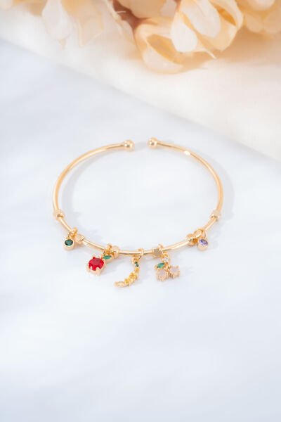 Renkli Taşlı Kelepçe Bileklik