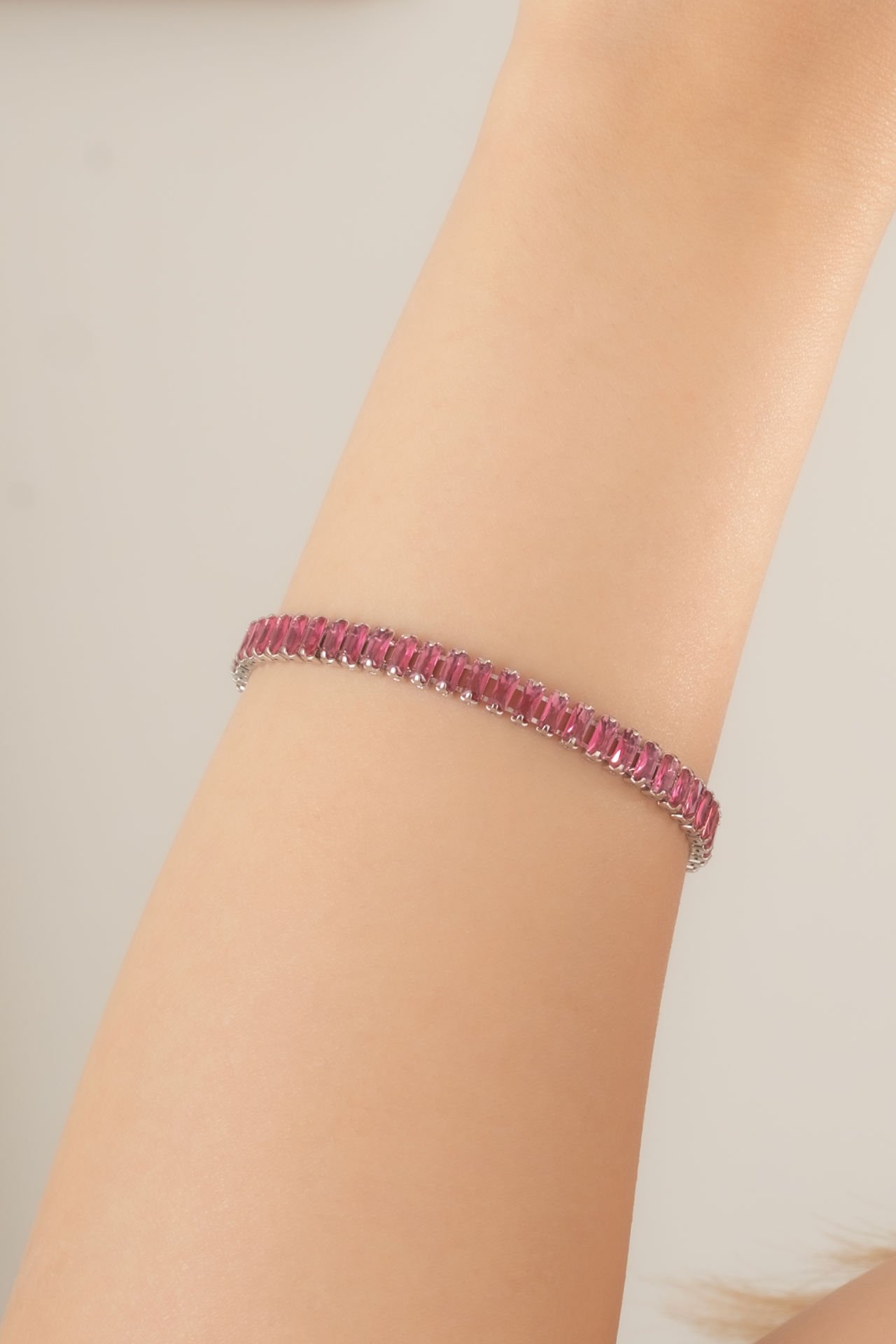 Vip Gül Yaprağı Rengi Silver Bileklik