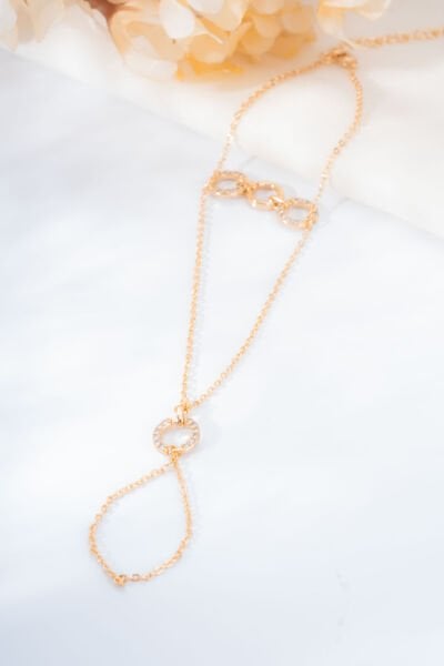 Rose Taşlı Çift Halka Model Şahmeran