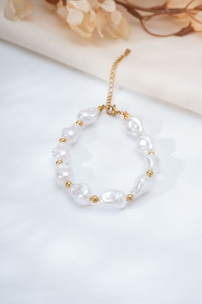 Rose İnci Görünümlü Bileklik