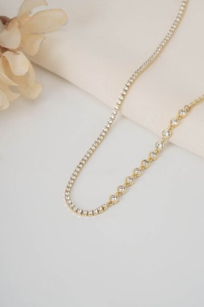 XUPİNG GOLD 10 TAŞLI SU YOLU KOLYE