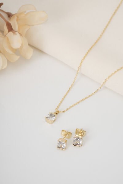 XUPİNG GOLD TEK TAŞLI 2 Lİ SET