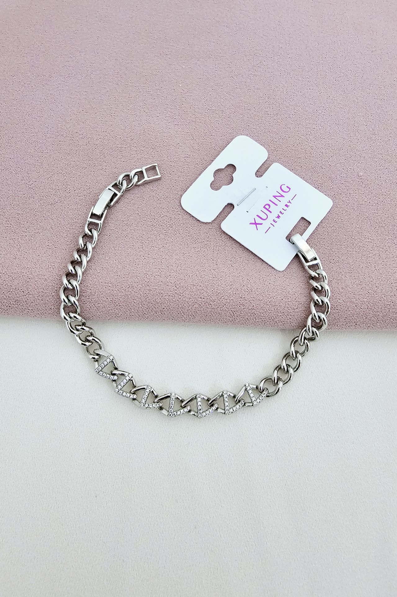 Silver Taşlı VIP Bileklik
