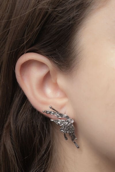 XUPİNG SİLVER DEV KELEBEK KANAT KÜPE