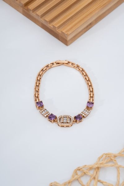 Xuping Mor Taşlı Bileklik