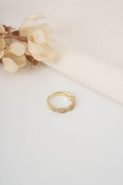 XUPİNG GOLD FULL TAŞLI SONSUZLUK BAĞI YÜZÜK