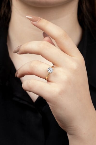 XUPİNG GOLD TEKTAŞ TEPE YÜZÜK