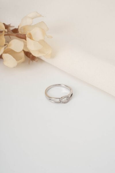 XUPİNG SİLVER ELİPS TAŞLI YÜZÜK