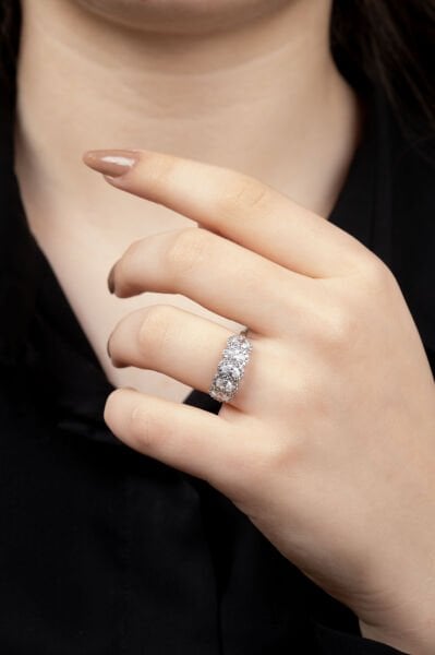 XUPİNG SİLVER TREND 5 TAŞLI YÜZÜK