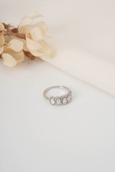 XUPİNG SİLVER TREND 5 TAŞLI YÜZÜK