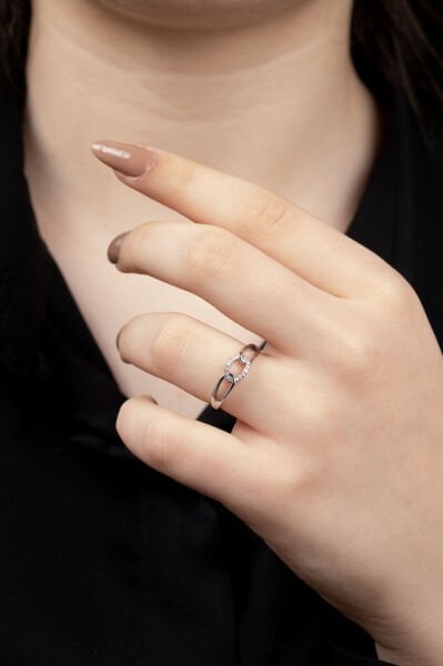 XUPİNG SİLVER 3 BOYUTLU KALP YÜZÜK