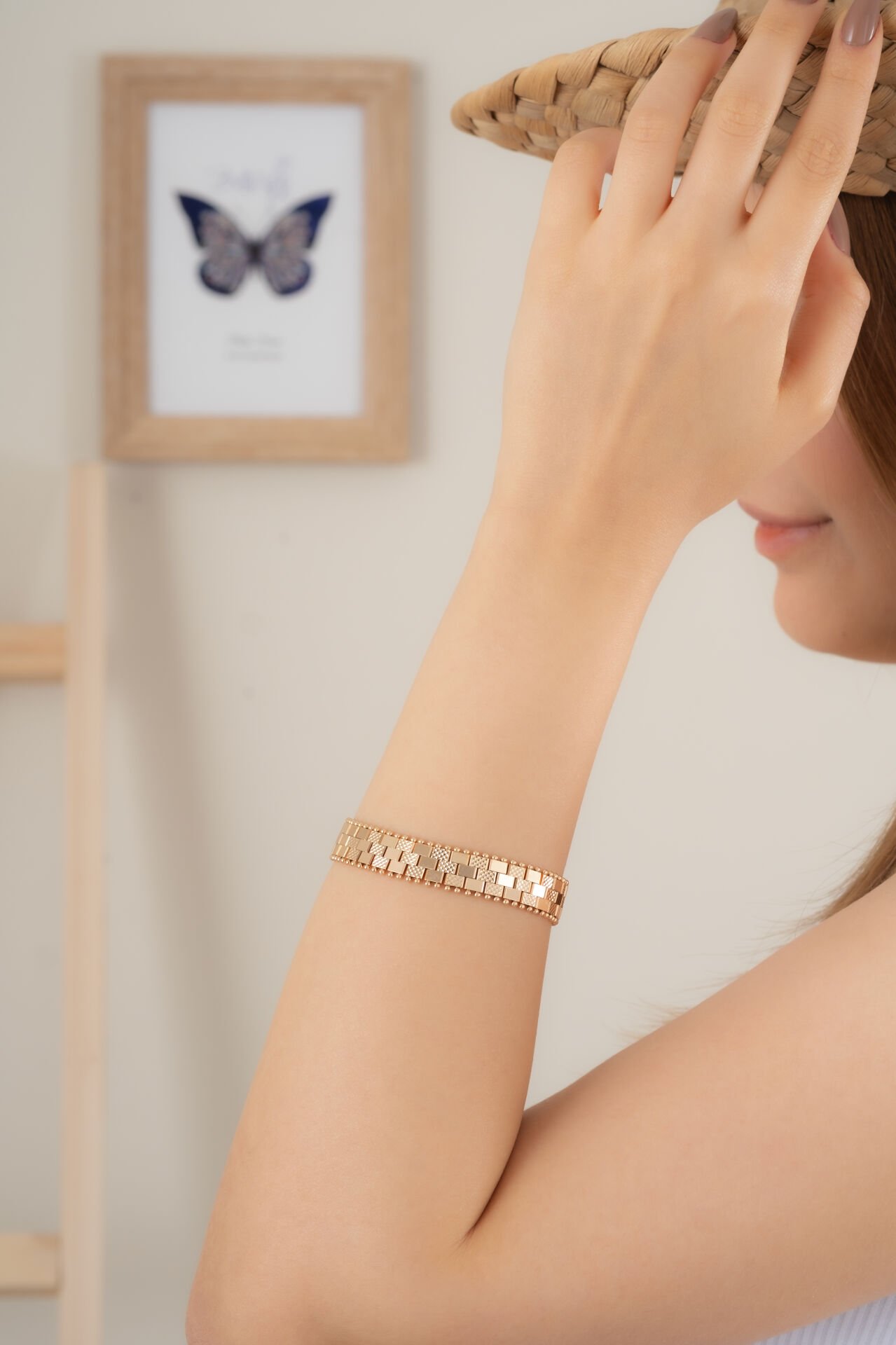 XUPİNG NOKTALI KALIN HASIR BİLEKLİK