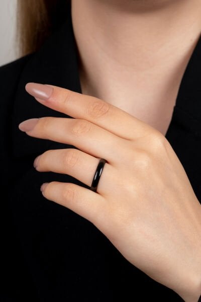 Unisex Siyah VIP Yüzük