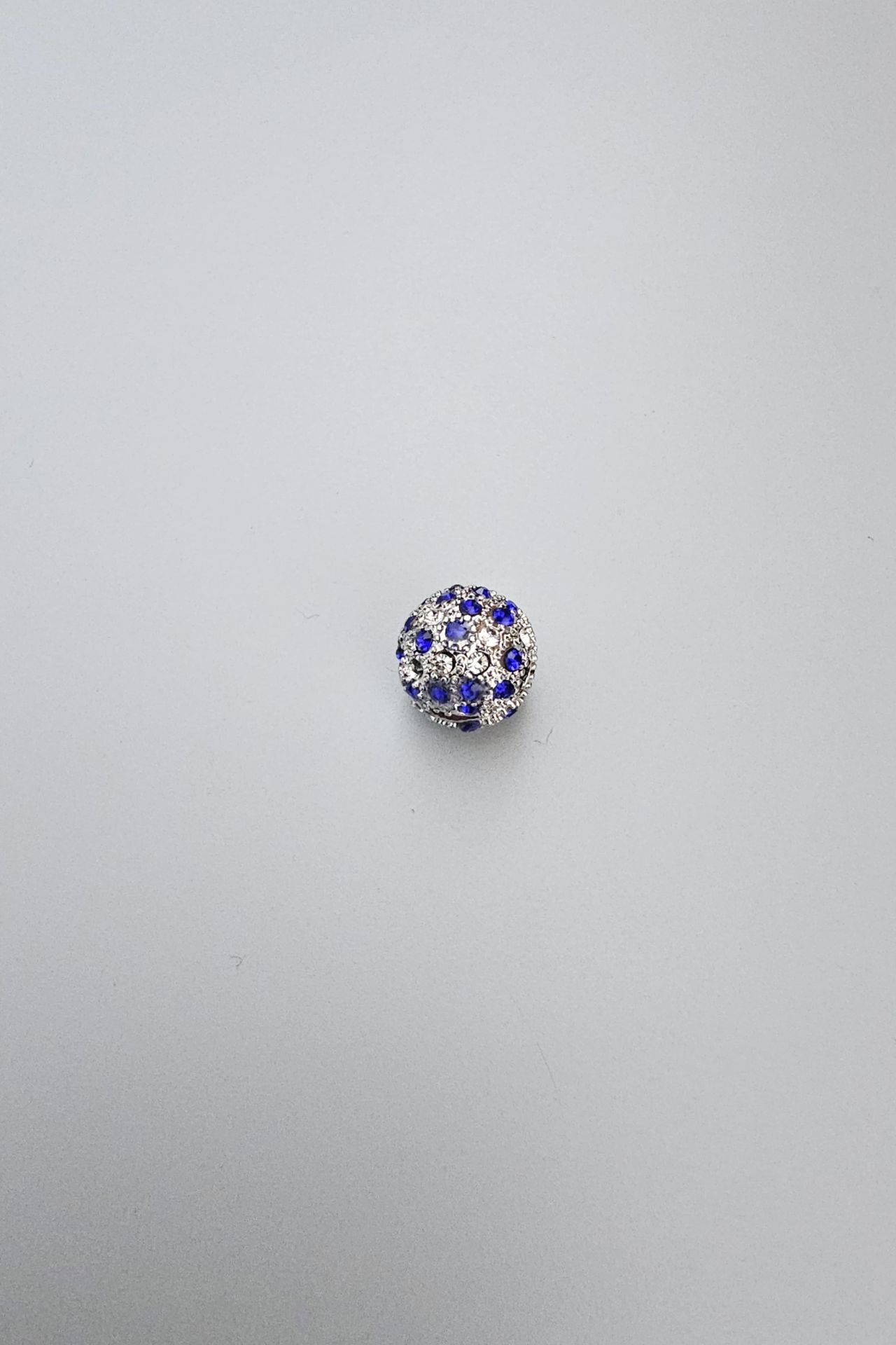 Çelik Mavi Taşlı Charm