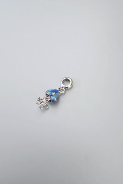 Çelik Ahtapot Desenli Charm