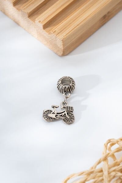Çelik Bisiklet Desenli Charm