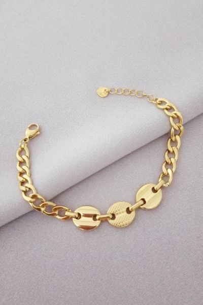 Çelik bileklik gold