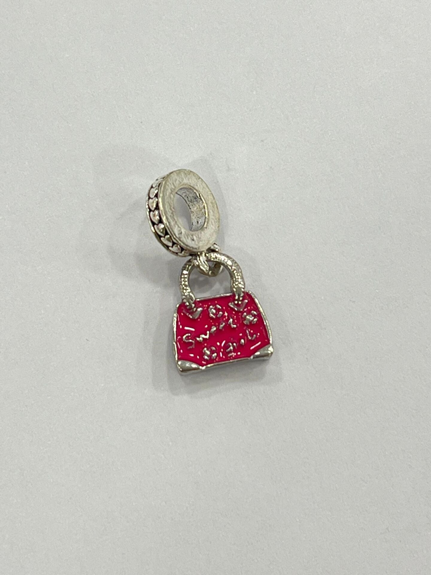 PEMBE MİNİ ÇANTA CHARM