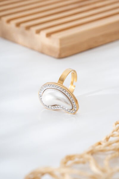 Paslanmaz Çelik İncili Yüzük